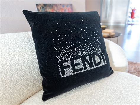 fendi swarovski cushions|fendi roma cushions.